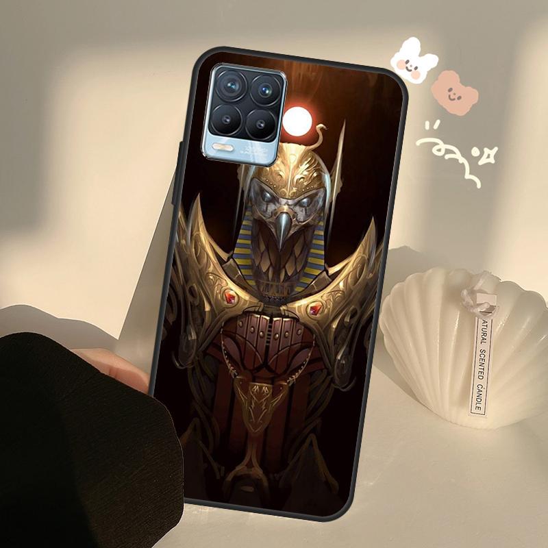 Egypt God Horus And Anubis For Realme 8 9 Pro Plus GT Neo 2 GT Master 9i 8i Phone Case For OnePlus 9 10 Pro 9R Nord2
