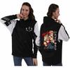 Jujutsu Kaisen Men’s European & American Patchwork Hooded Sweatshirt