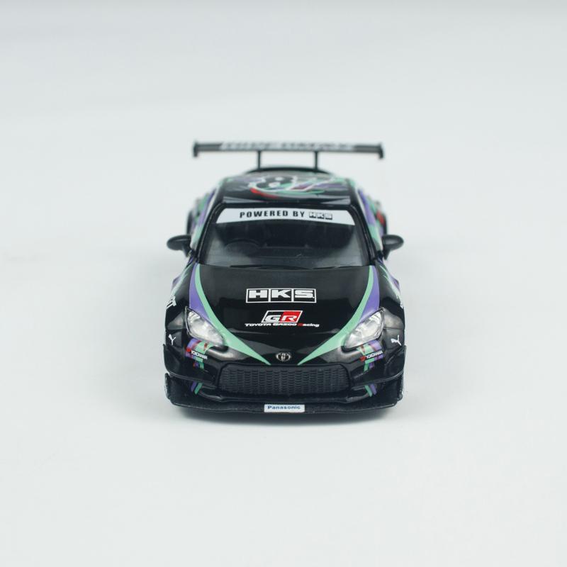 YVAZ6 MINIGT 1:64 Toyota GR86 HKS TYPE R 2022 Tokyo Auto Salon MGT Alloy Car Model 1005