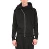 Men Hoodie Coat Hooded Solid Color Long Sleeves Zipper Cardigan Warm Hip Hop Plus Size Loose Men Fall Cloak for Street