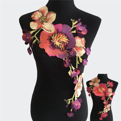 Dress Diy Ethnic Style Mother Dress Cheongsam Clothing Embroidery Embroidery Lace Clothing Embroidery