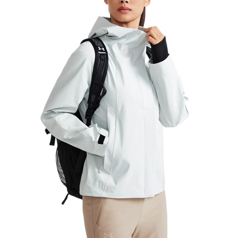 Under Armour Road Trip Windproof Warm Loose Comfortable Jacket Women Jacket Light-Gray 14325111-0045
