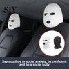 Housse d'appui-tête d'Halloween Blague Siège Auto Chapeau de Tête Auto Chapeau de Tête Drôle Créatif Automobile 3 Trous Personne Casque Tricoté Accessoires d'Avertissement Antivol