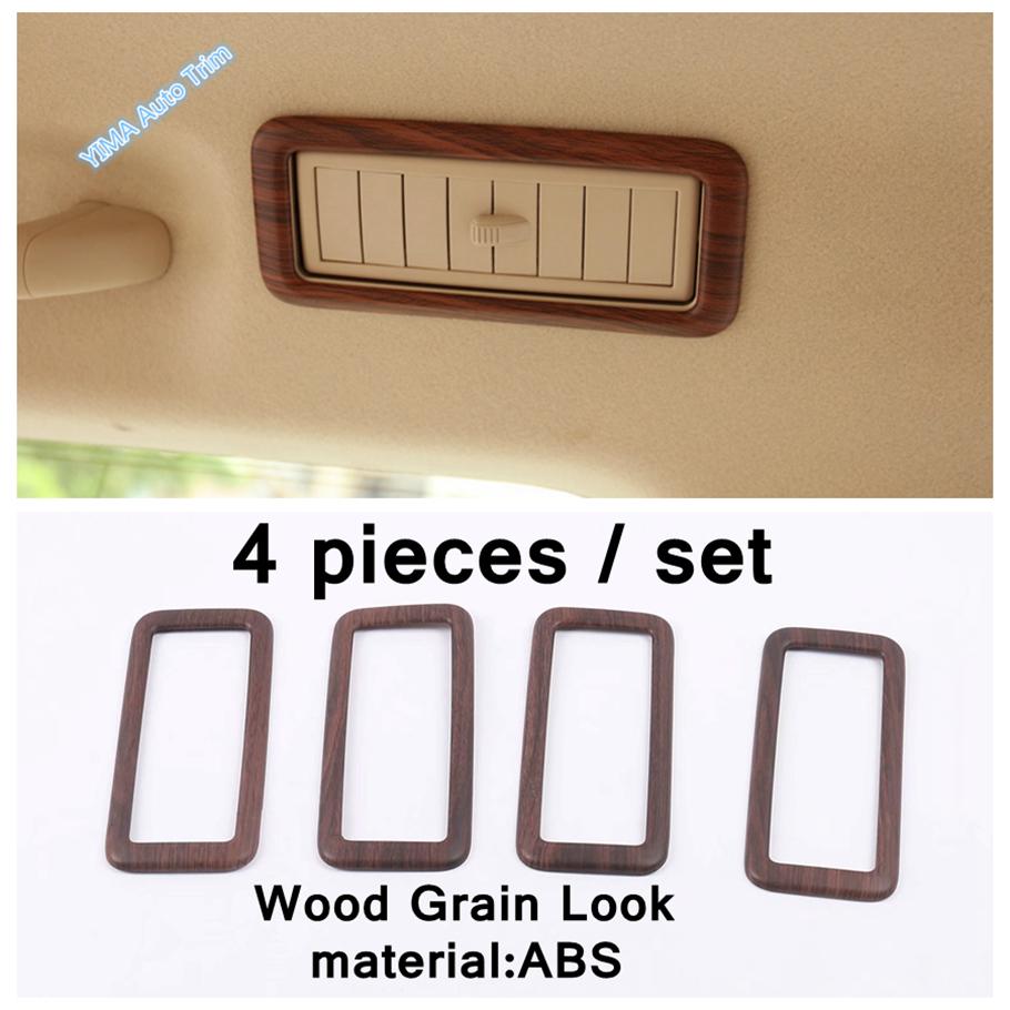 Car Door Handle Bowl / A Pillar / Steering Wheel Cover Trim ABS Accessories For Toyota Land Cruiser Prado FJ150 150 2010 -