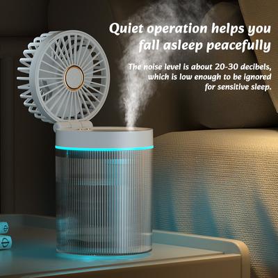 Sprey soğutma fanı mini elektrikli fan Yaz Nemlendirme sprey fanı taşınabilir mobil mini nemlendirme fanı