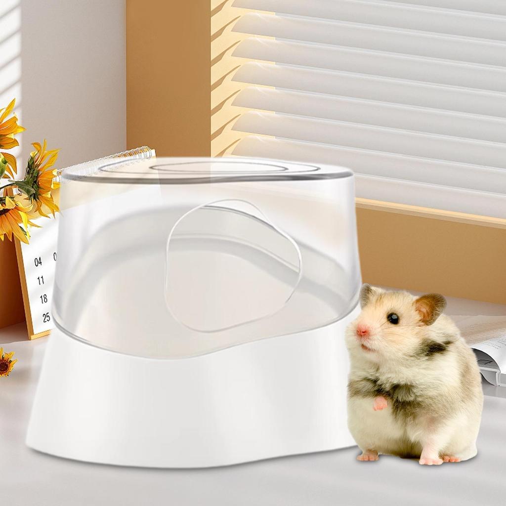 Pet Hamster Toilet Small Stump Bathroom Bath House Sauna Sandpit Bath Sand Basin Hamster Sand Bath Toilet for Ferret Hedgehog
