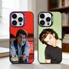 S-Steve H-Harrington Phone Case For iPhone17,16,15,14,13,12,11,Pro,MAX Gray Matte Silicone Black Cover