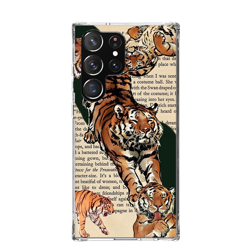 Superior Tiger Pattern Art Phone Case For Samsung Galaxy S26 S25 Edge S24 S23 FE S22 Ultra S21 Plus S20 + Fundas Cover Coque Gal
