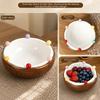 Decoration Coconut Fruit Serving Plate Snack Plate Fruit Storage Tray  Household Use