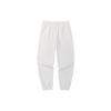 Anta Lifestyle Series Diamond Mid-Waist Loose Cuff Sports Pants Women Pants White 162338328-2