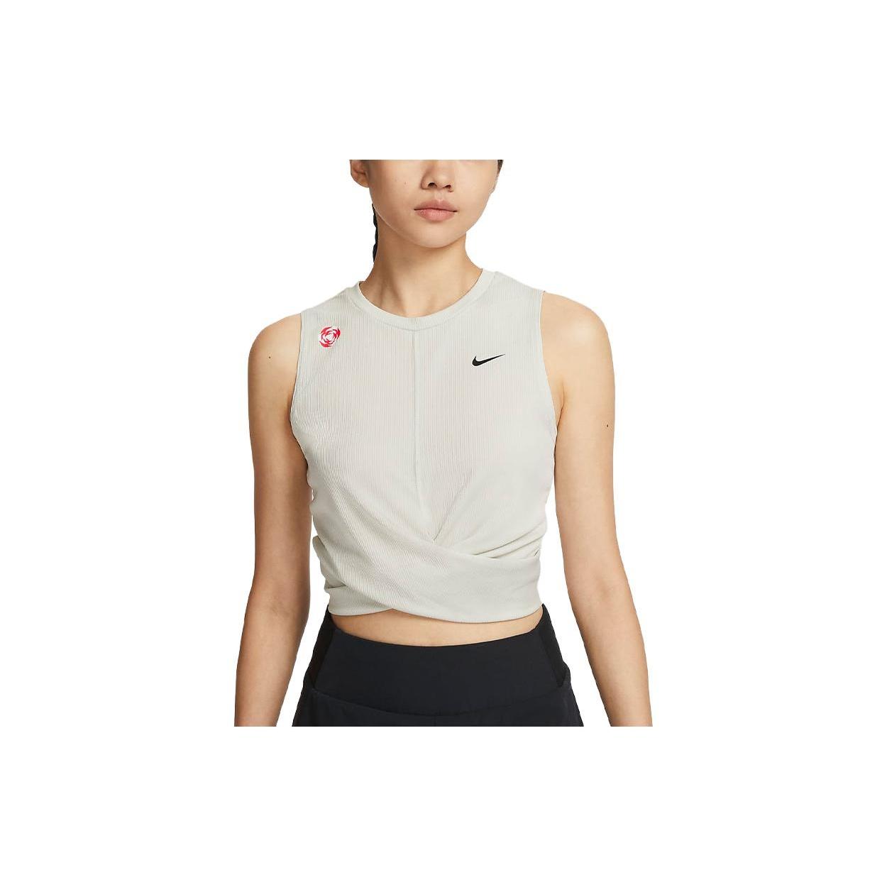 (WMNS) Nike AS NK DF Tank Crop GCEL Beige Women s FQ0697-072 XS