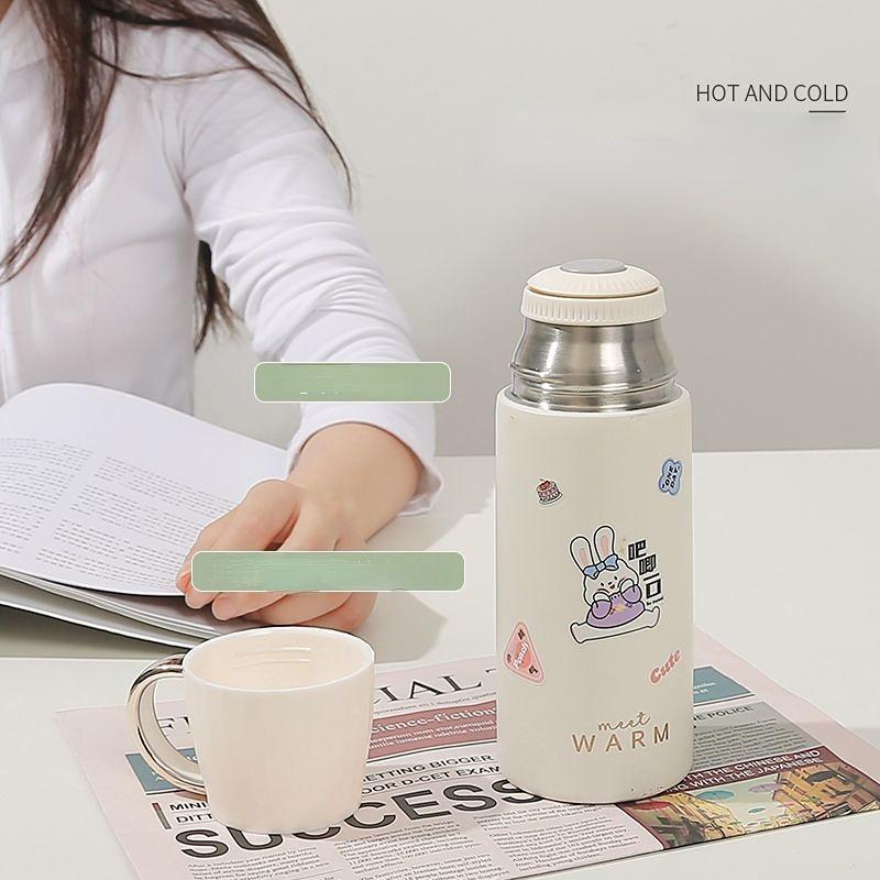 Large Capacity Insulation Cup 500ml Vacuum Flasks Portable Stainless Steel Thermos Cup Water Bottle Travel Tea Mug Office Thermos Cup