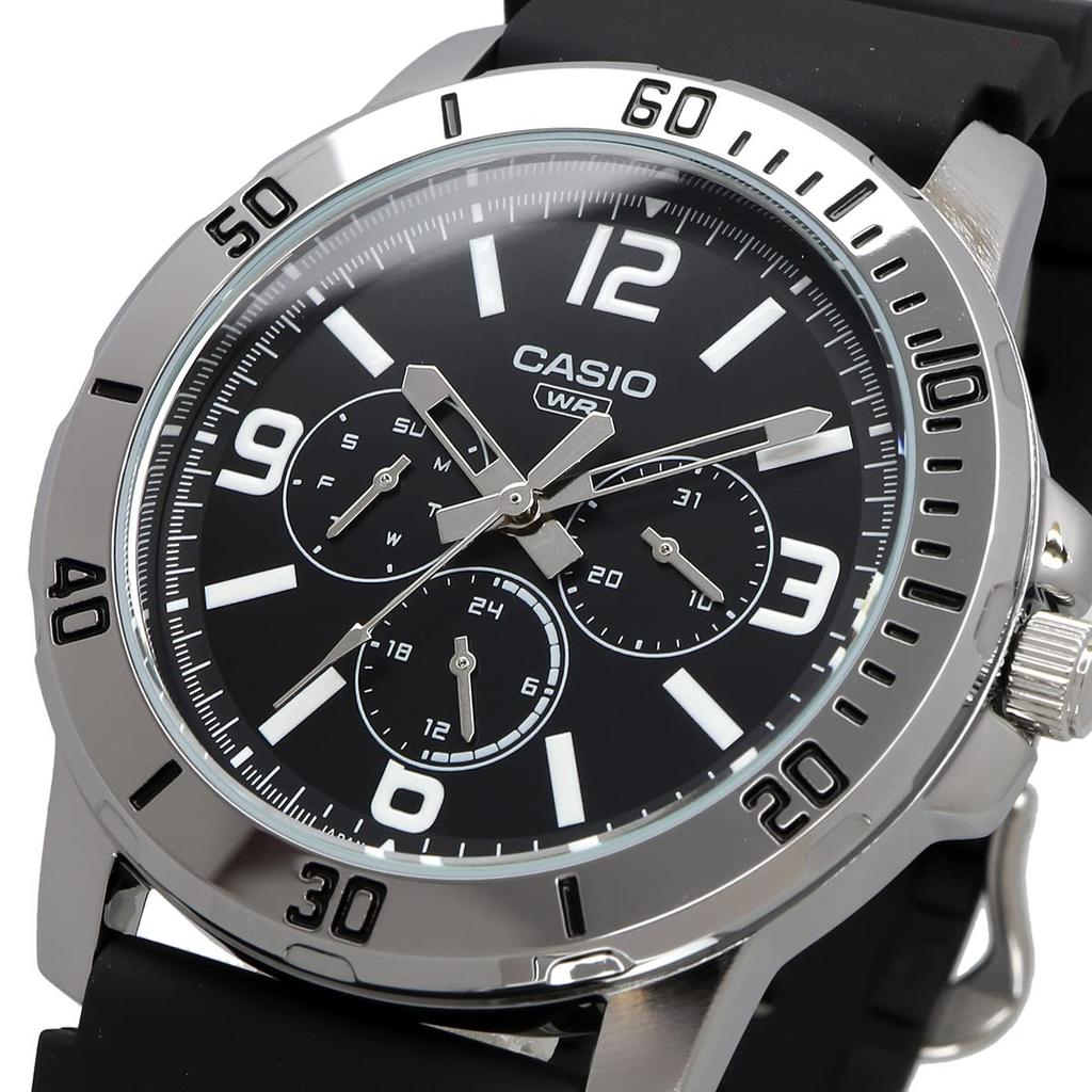 CASIO Standard Quartz Watch Display Military Black Overseas Model [Casio] Men's MTP-VD300-1B Multi-axis 24-hour [Item]