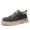 Martin shoes low-top British style ins raw leather shoes autumn and winter leather surface waterproof locomotive board shoes
