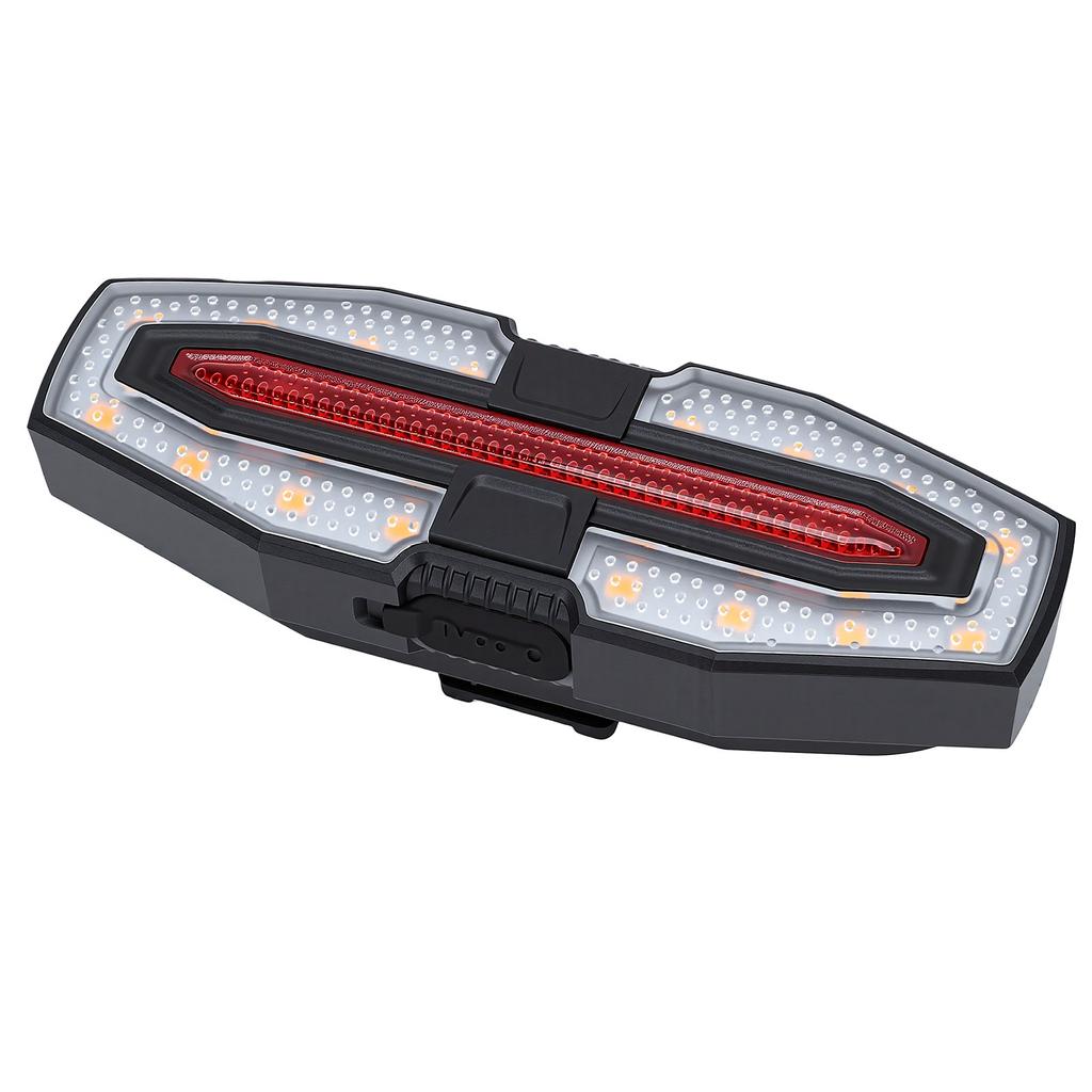 Bike Tail Light High Brightness 5 Modes LED Tail Brake Light Turn Signal with Wirelee Remote Control