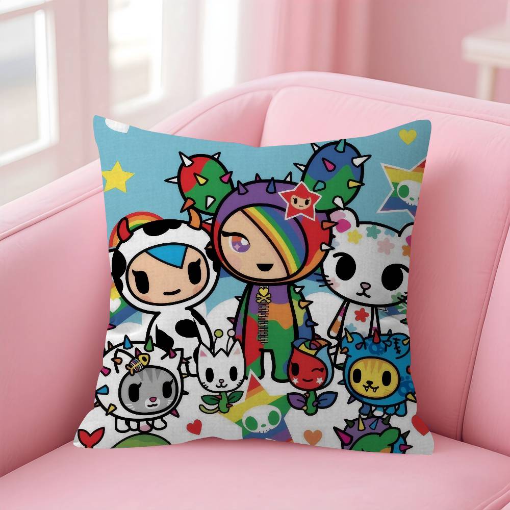 Japan Tokidoki Cartoon   Stitch Lucky Dragon Pillow Cover Sofa Cushion Cover Home Room Decoration Children Gift