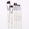 17-Piece Face Painting Brush Set: Hook Line, Embossing, Row, Flat, Oblique, Petal Brushes