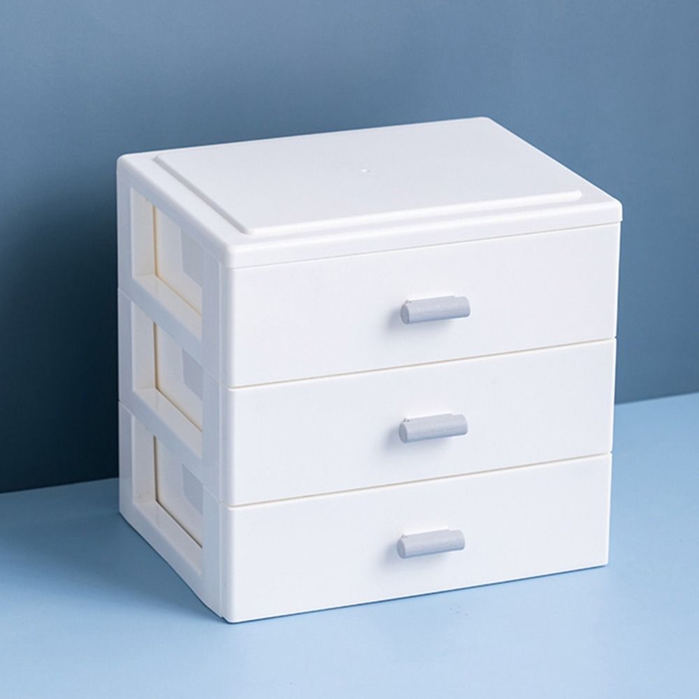 Bunte Schublade Mehrschichtige Aufbewahrung Mehrschichtige Schmuck-Schreibwarenbox Griffbox Zuhause Büro