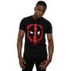 Deadpool Mens Splat Face Cotton T-Shirt
