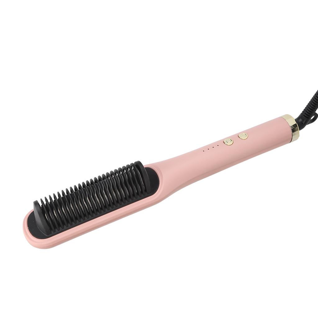 2 In 1 Negative Ion Hair Straightener Styling Comb Rapid Heating Straightening Comb for Home Hair