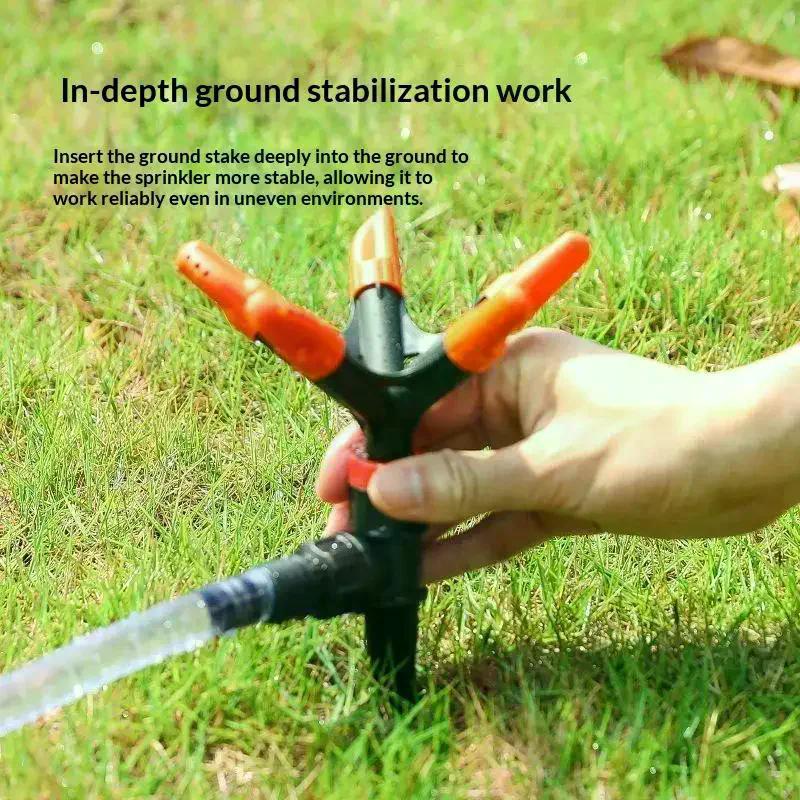 Sprinklerdüse 360 Grad automatisch rotierender Wasserspray Gartenrasen Automatischer Sprinkler Gartenbewässerung Bewässerungszubehör