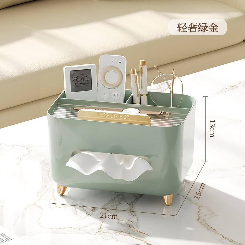 Desktop Home Tissue Box Home Living Room Coffee Table Control Desktop Storage Box Napkin Cream Style Tissue Boxs Organization