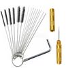 652F 1 Set Guns Nozzle Cleaning Needle & Brush Set Repair Tool