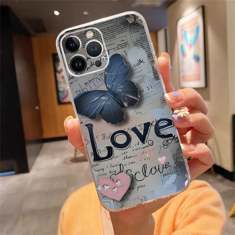 

Butterfly Phone Case For iPhone 17 Pro Max Air 17 16 15 14 13 Pro Max 15 16 Pro 15Plus iphone 16