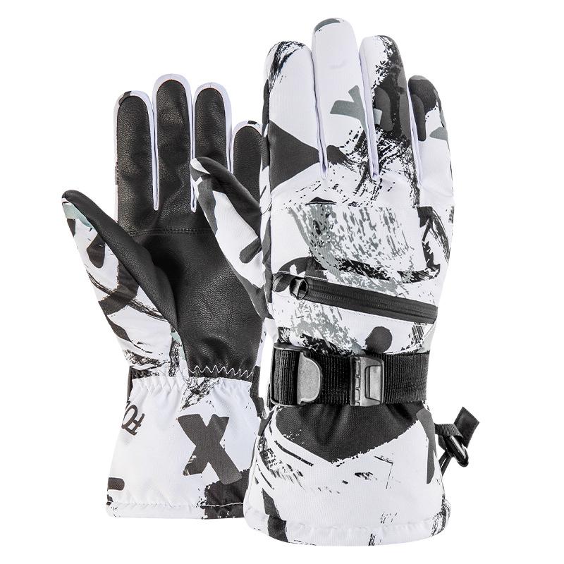 Unisex Winter Ski Gloves: Warm, Touchscreen-Compatible for Outdoor Activities like Mountaineering, Cycling, and Motorcycling