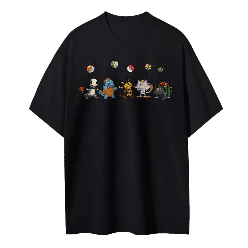 New Print New Unisexs and Unisexs Medium and Large Childrens Shortsleeved Tshirts Pure Cotton Roundneck Loose Tops