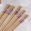 5Pairs Bamboo Sushi Anti-skid Rice Tableware Dinnerware Set Chopsticks Kitchen Supplies