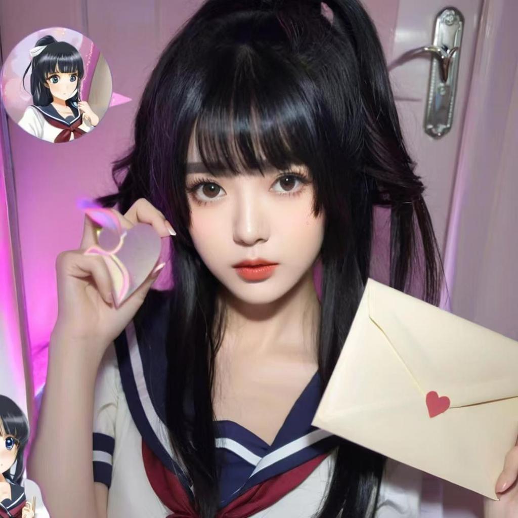 Halloween Party Girl's Navy Blue Sailor Skirt Pantyhose Loli Black Leather Shoes Yandere Simulator Ayano Aishi Cosplay Costume