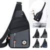 Breast Bag, Wear-resistant Men's Multi-layer Pocket, Shoulder Messenger Bag, New Trendy Sports Backpack, Kettle Bag.