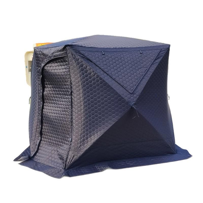Large Pentagonal Ice Fishing Tent with TPU Window for Winter Camping - Thickened for Warmth and Cold Protection