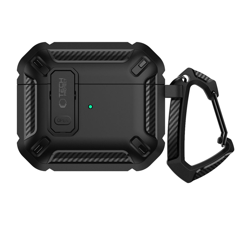 Tech-Protect X-Carbo Apple Airpods Pro 1 / 2 Black