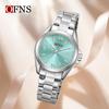 OFNS Women's Quartz Watch: Waterproof, Roman Numerals, High Appearance, Fashionable Steel Band.