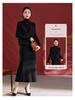 Women's Irregular Slimming High-Waist Draped Midi Skirt - Autumn/Winter Collection