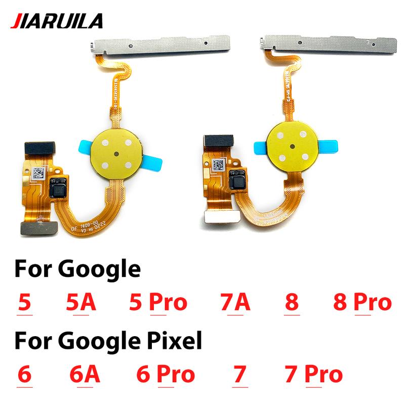 Power Switch On/Off Button Volume Control Key Button Flex Cable For Google Pixel 5 5A 6 6A 7 7A 8 9 Pro XL