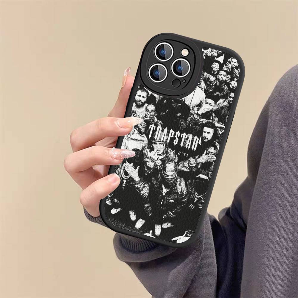 

Чохол для телефону T-Trapstars Для IPhone 16 15 14 13 12 11 Pro Max Plus 16E М який шкіряний чохол iPhone 14 pro