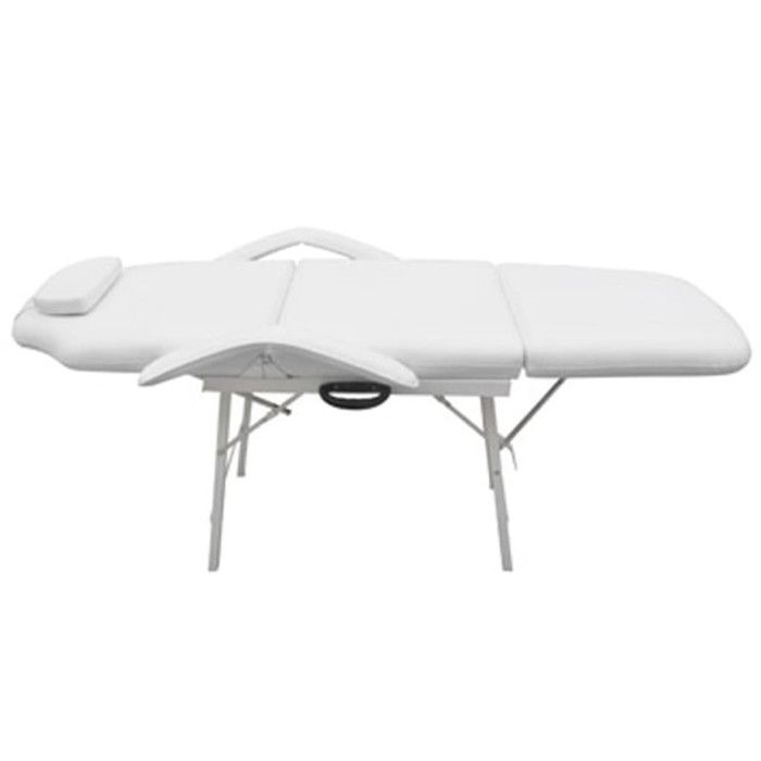 VidaXL Massage Chair for Facial Treatment Faux Leather White