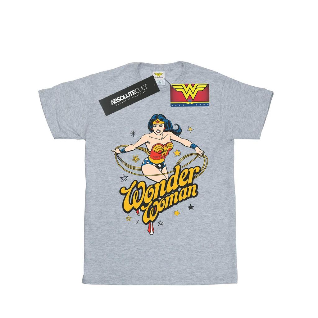 DC Comics Mens Wonder Woman Stars T-Shirt