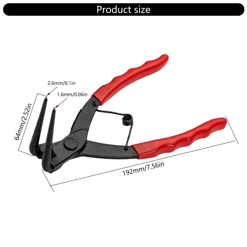 Snap Rings Pliers Removal Tool Clamps for Tight Space Narrow Work Environment High Strength Alloy Steel Ergonomic Handle