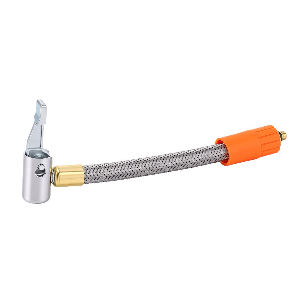 7in Tire Inflator Hose Adapter Stainless Steel M6 Thread for Car Motorcycle Bike Tire Quick Inflation