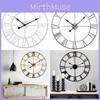 Iron Wall Retro Clock Decorative Hand Home Outdoor Commercial Spaces Up Dress