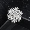 Christmas Snowflake Brooch Pins for Women Unisex Winter Flowers New Year Party Corsage Gifts