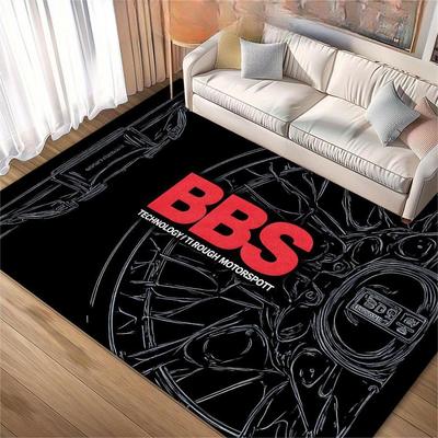 Hochwertiges Teppichset Rad-Design Rutschfeste Bodenmatten für Spielzimmer Wohnzimmer Man Cave Automobil Heimdekoration Schlafzimmerdekoration