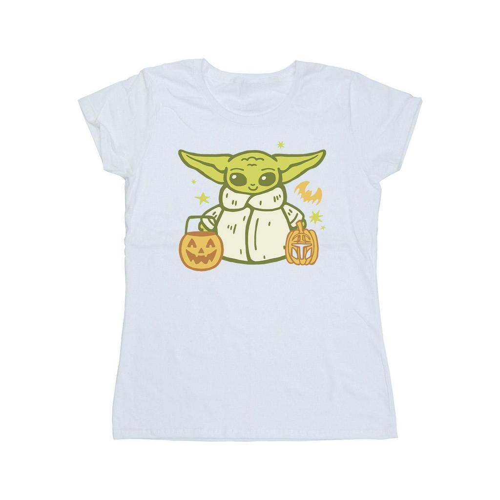 STAR WARS Dámské/Dámské Trick Or Treat Bavlněné tričko Grogu