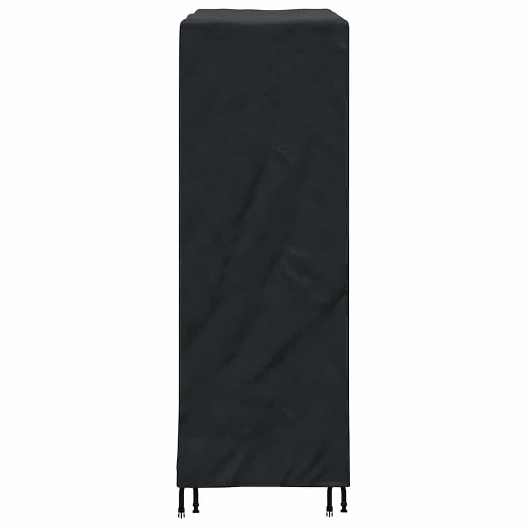 Table Tennis Table Cover Solid Black 165 X 70 X 185 Cm Fabric