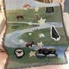 Nea Designed Cartoon Sofa Blanket And Bedspread Lazy Sofa Cover Single Luxury Camping Blanket Home Decoration Aesthetic Tapestry