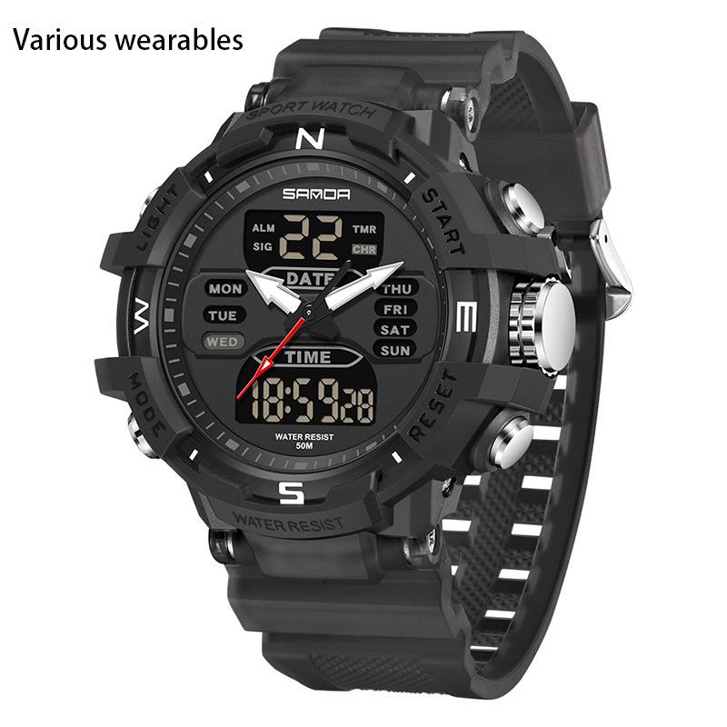 Teen Student Couple Glow-in-the-dark Electronic Sports Fashion Multi-functional Watch